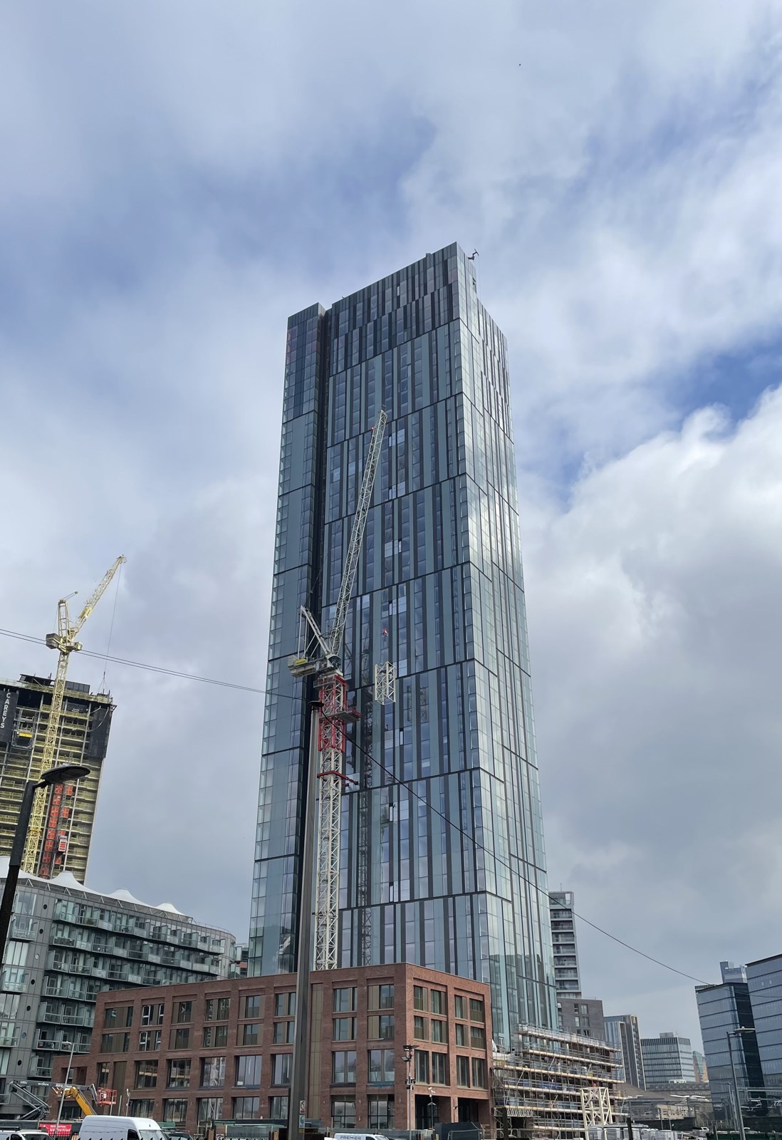 Cortland at Colliers Yard — construction photograph, April 2023; not a current site view